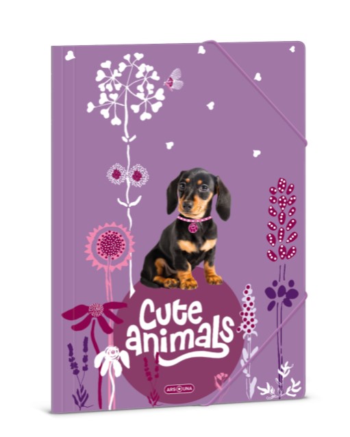 Папка с ластик A4 Ars Una – Cute Animals-Puppy (5369) 24
