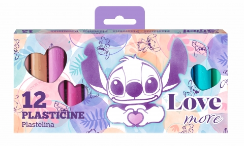 Пластилин 12 цвята Stitch Pastel