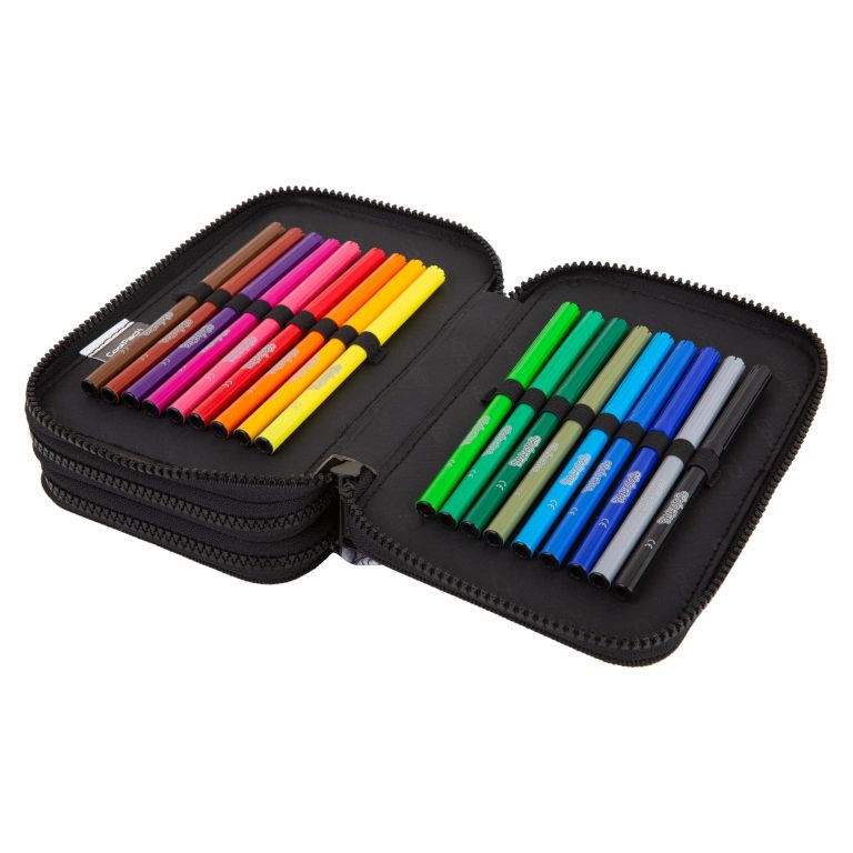 Ученически несесер с пособия Coolpack - Jumper 3 - DAISY BLACK - 2