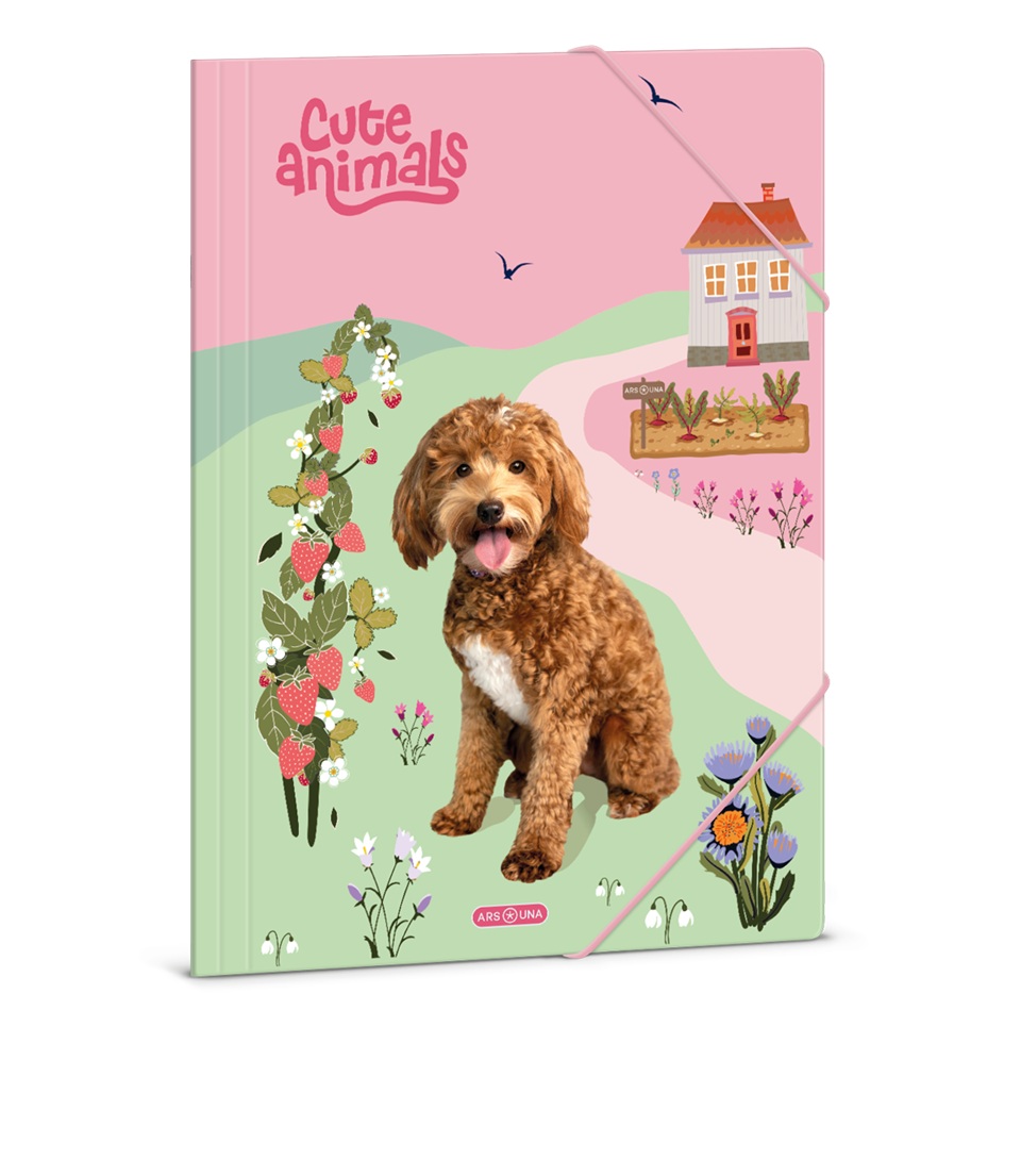 Папка с ластик A4 – ARS UNA – Doggie (5458)