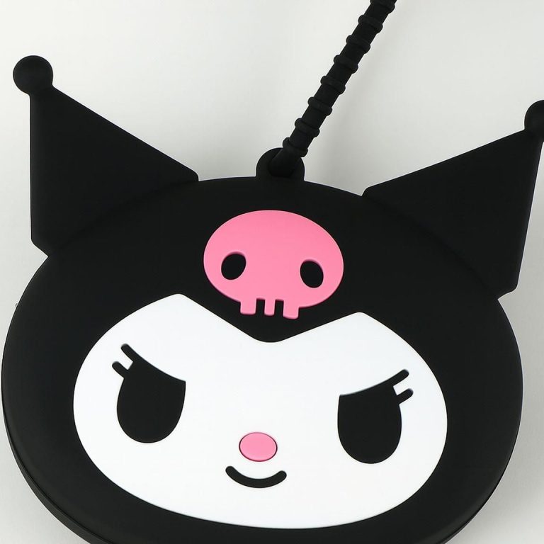 Черна чанта за рамо и портмоне Hello Kitty Kuromi - 2