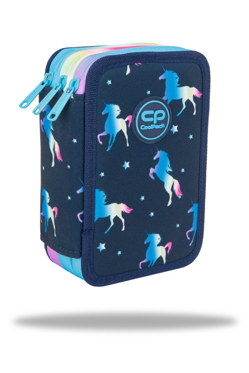 Ученически несесер с пособия Coolpack – Jumper 3 – Blue unicorn