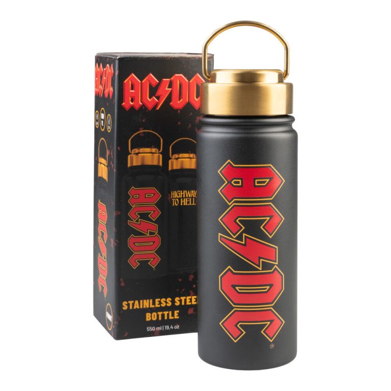 Бутилка AC/DC, неръждаема стомана, 500 ml - 0