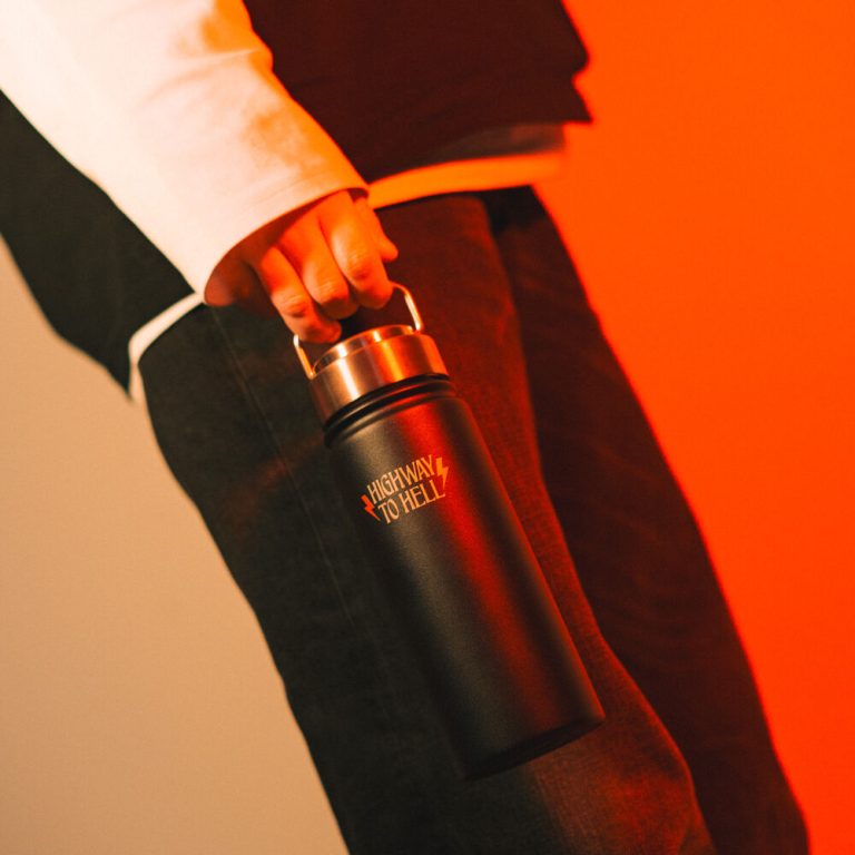 Бутилка AC/DC, неръждаема стомана, 500 ml - 5