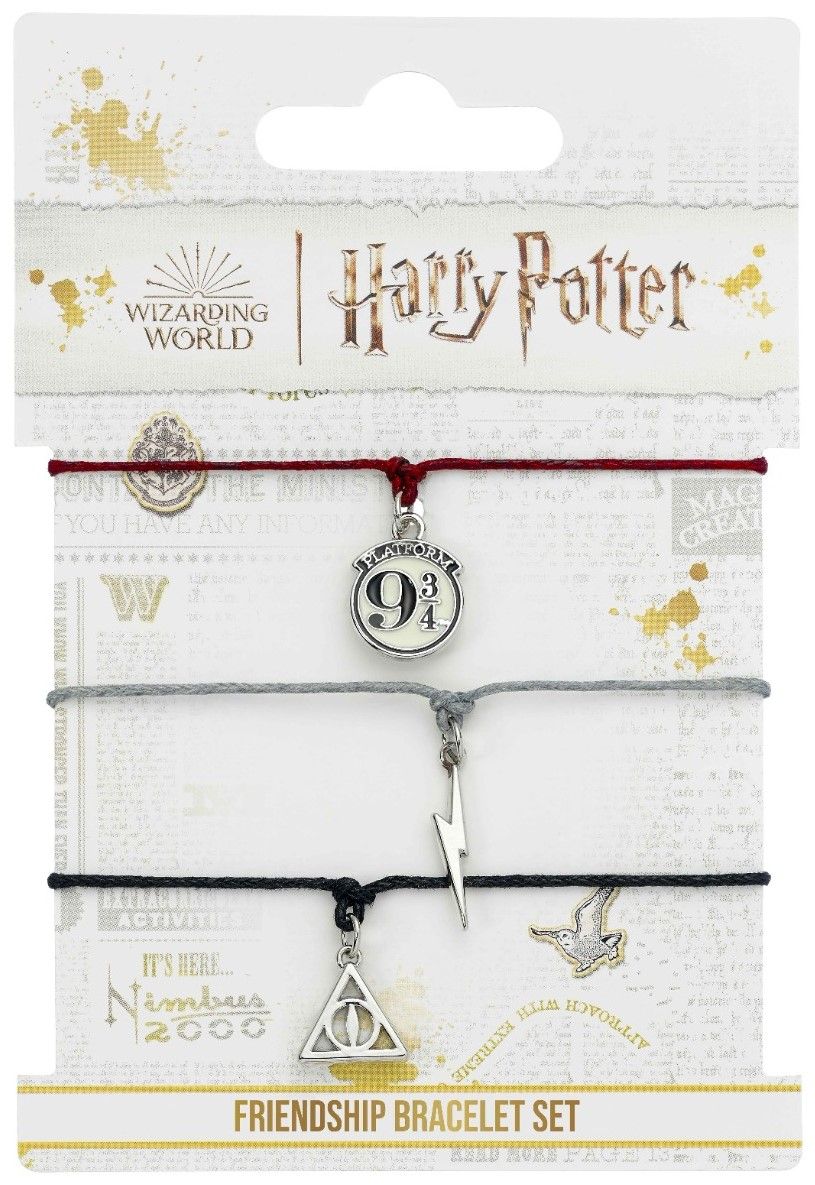Приятелски гривни The Carat Shop Harry Potter – Lightning and Deathly Hallows