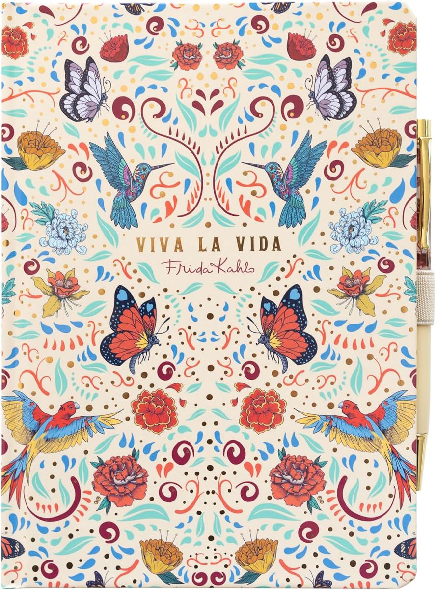 Тефтер A5 с химикал Grupo Erik Frida Kahlo Viva La Vida
