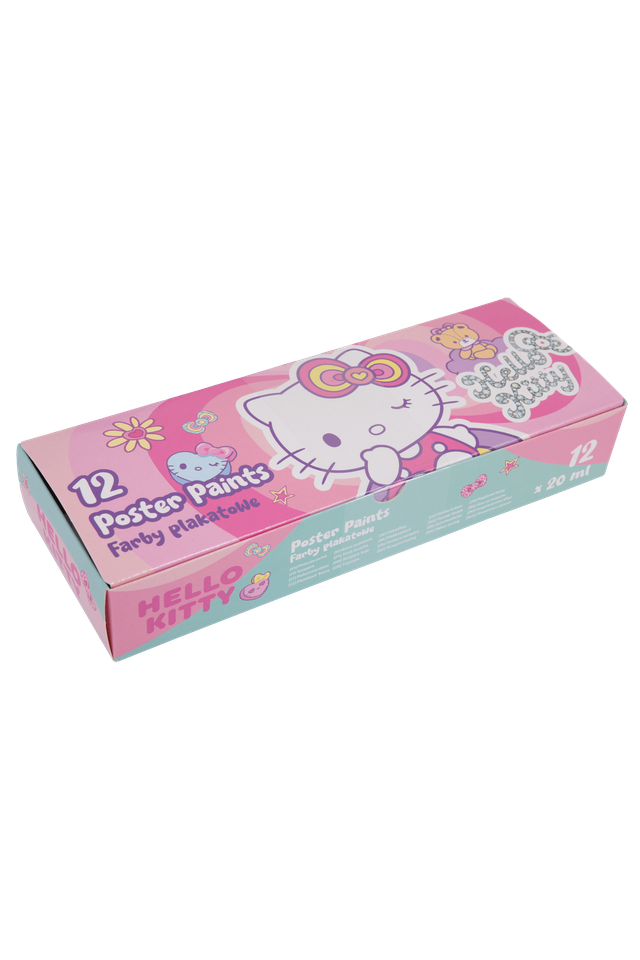 Темперни бои в бурканчета 12 цвята Colorino Hello Kitty Pastel