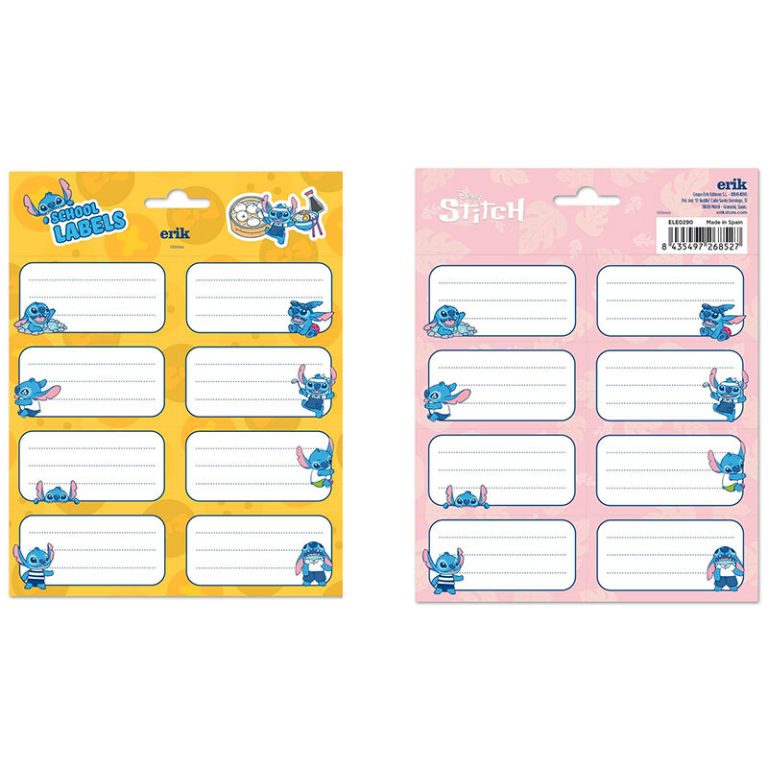 Ученически етикети Disney ERIK – Stitch
