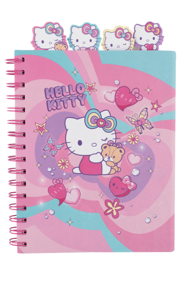 Тетрадка А5 със спирала PP 100 листа Hello Kitty Pastel_3