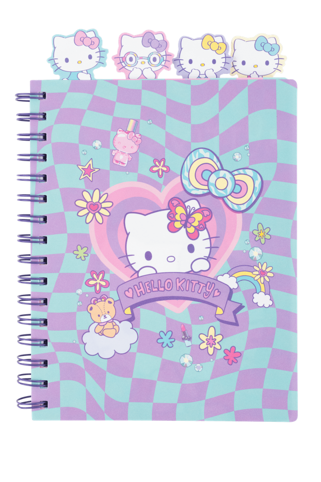 Тетрадка А5 със спирала PP 100 листа Hello Kitty Pastel_2