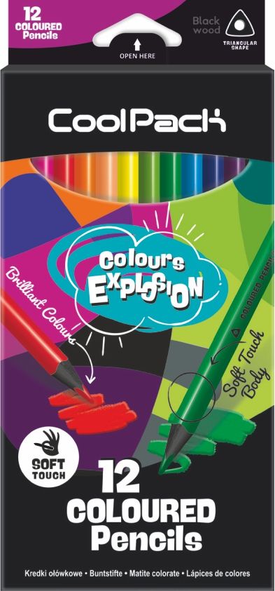 Цветни моливи триъгълни 12 цв. COOLPACK Teens